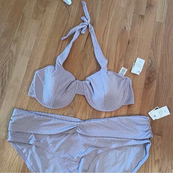 NWT time and tru lavender bikini set 3X - Picture 3 of 16